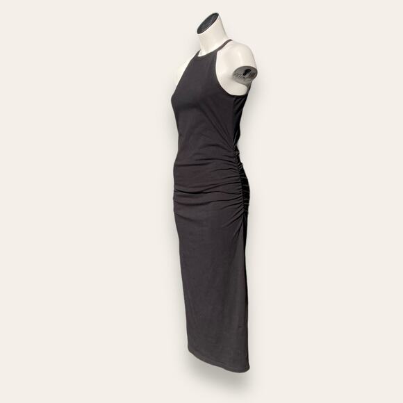 Michael stars black halter top body con maxi dress medium - Picture 5 of 6